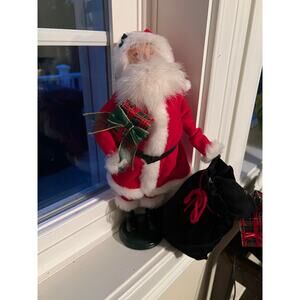 2006 Byers Choice Santa with Sack & Gifts 13" Figurine Collectible For Talbots